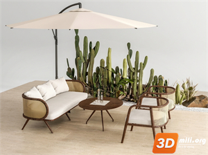 Outdoor Sofa Skp Files
